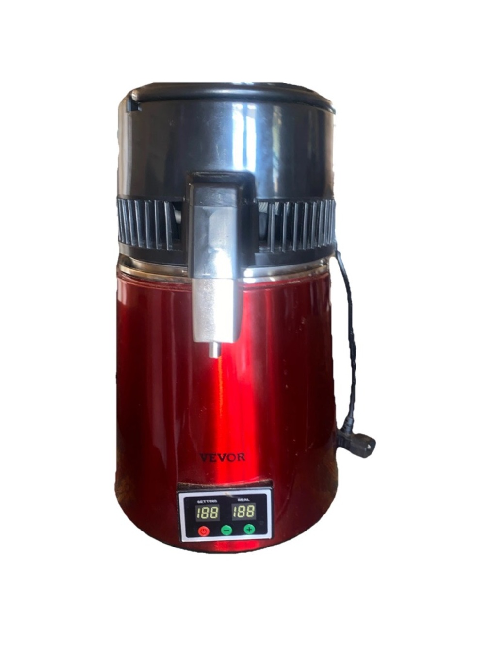 Velcro 4L Water Distiller Purifier Dispenser Drinking Bottle Softener